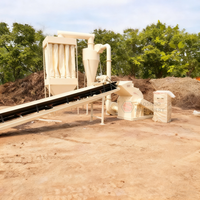 Broyeur à marteaux haute efficacité, broyeur de bois robuste, machine à sciure de bois 1-5t/h pour la production de combustible biomasse