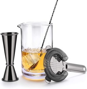 9 piezas de acero inoxidable coctelera conjunto profesional barman Kit Premium Bar para casa bares las partes y viajar B - Product Image 3