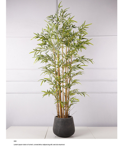 Mini arbre bonsaï <span class=keywords><strong>en</strong></span> <span class=keywords><strong>bambou</strong></span> artificiel de 15 cm, arbre avec <span class=keywords><strong>pot</strong></span> pour décoration intérieure ou extérieure - Product Image 4
