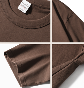 Camiseta Oversized de 300g para Homens, 100% Algodão, T-Shirt Simples com Ombros Caídos - Product Image 3