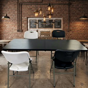 <span class=keywords><strong>Tavoli</strong></span> e <span class=keywords><strong>Sedie</strong></span> Pieghevoli <span class=keywords><strong>da</strong></span> <span class=keywords><strong>Esterno</strong></span> di Alta Qualità a Montaggio Rapido <span class=keywords><strong>da</strong></span> 2,4 m per Feste in Giardino e Uso Alberghiero, Realizzati con Tecnologia Blow Molding per Eventi - Product Image 4