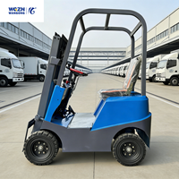 Chariot élévateur électrique miniature WGZN 0,5 tonne 0,8 tonne pour la logistique et le stockage en intérieur, chariot élévateur électrique à batterie au lithium entièrement hydraulique