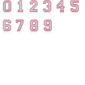 Đầy Màu Sắc Màu Hồng Thêu Các Bản Vá Lỗi Sắt Trên Tiếng Anh Hình Dạng Thư Cảm Thấy Vải Bảng Chữ Cái Số Bộ Chất Liệu Silicone Cho Hat Cách Sử Dụng - Product Image 2