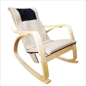 Fauteuil <span class=keywords><strong>à</strong></span> <span class=keywords><strong>bascule</strong></span> de massage en bois pour extérieur, avec chauffage de <span class=keywords><strong>siège</strong></span> <span class=keywords><strong>à</strong></span> 3 niveaux, pétrissage complet du corps, du cou et du dos, pour la relaxation <span class=keywords><strong>à</strong></span> domicile - Product Image 1