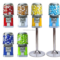 Distributeur automatique de bonbons et de balles rebondissantes avec/sans support haut, paiement par pièces ou jetons, capacité de 140 à 200 pièces