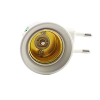 Adaptateur de douille pour lampe LED E27, type de douille femelle vers alimentation CA 110V-220V, prise EU, adaptateur d'ampoule + interrupteur marche/arrêt