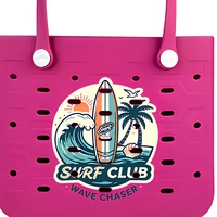Sacs de plage pour femmes avec logo personnalisé, sac de plage moyen en EVA, sacs de plage en caoutchouc colorés DIY, sacs de plage imperméables, sacs de shopping légers
