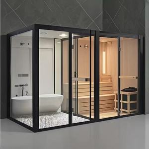 Sauna de Madera de Hemlock con Calentador de Piedra Volcánica de 4500W para Uso Familiar y en Hoteles - Product Image 1
