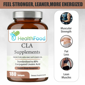 High Quality Cla <b>Supplements</b> Softgels with Non-GMO Safflower Oil Supports Natural Fat Metabolism Weight Management Softgels - Product Image 3