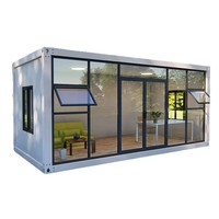 Portable Style Industriel Flat Pack Mobile Modulaire Bureau Conteneur Maison pour Hôtels Écoles Salon Cuisine Entrée Gym