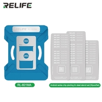Plate-forme universelle de pochoir de rebillage d'unité centrale de RL-601MA RELIFE pour les séries d'iPhone et d'Android Chip Planting Tin Template
