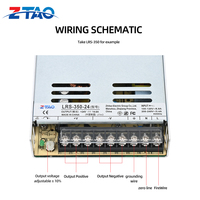Fuentes de Alimentación LRS 5V 12V 24V 36V 48V 15W 25W 35W 50W 100W 150W 200W 350W, Fuente de Alimentación Conmutada SMPS para Tiras LED