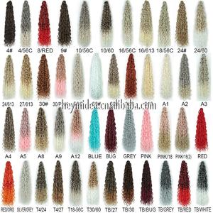 بسعر الجملة شعر كروشيه بألياف صناعية عالية الحرارة شعر اصطناعي مجعد للنساء السمراوات - Product Image 3