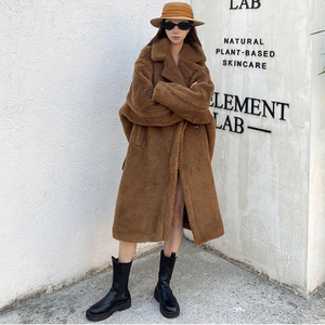 High Quality Custom Women Faux Fur Winter <strong>Coat</strong> <strong>Plus</strong> <strong>Size</strong> Winter Outwear Fluffy Overcoat Shearing Fur <strong>Coat</strong> <strong>Teddy</strong> <strong>Coat</strong> - Product Image 4