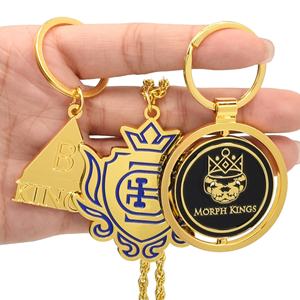 Llavero Promocional Personalizado al por Mayor, Recuerdo Personalizado, Llavero Metálico Giratorio Suave y Resistente - Product Image 1