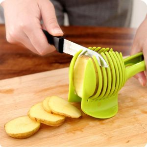 Tomato Slicers <b>Cutter</b> Holder Onion Fruit <b>Vegetable</b> Food Tong Orange Lemon Tomato Slicer - Product Image 3