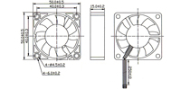 Ventilateur axial de refroidissement à roulement à billes électrique à faible bruit et à grande vitesse, petit, 12 V CC, avec CE RoHs OEM pour les PC et ordinateurs de jeu haut de gamme