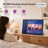Écran intelligent portable de bureau 24 pouces FHD Android avec poignée, batterie et caméra pour le divertissement