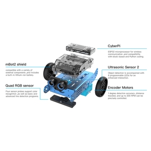 Kit de Robot Programable Makeblock <span class=keywords><strong>MBot</strong></span> Neo <span class=keywords><strong>2</strong></span> con Control Remoto/Wi-Fi y Codificación en Scratch y Python - Product Image 2