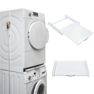 Cadre de connexion en métal étagère de rangement plaque organisateur pour <span class=keywords><strong>linge</strong></span> Machine à laver sèche-<span class=keywords><strong>linge</strong></span> empilable supports de stockage supports - Product Image 3