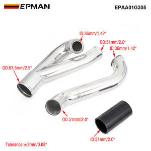 Tuyau de charge Turbo en aluminium EPMAN pour <span class=keywords><strong>BMW</strong></span> <span class=keywords><strong>N54</strong></span> 135i 535i <span class=keywords><strong>1M</strong></span> E82 E88 E89 E60 3.0L LHD Pièces de moteur EPAA01G305 - Product Image 2