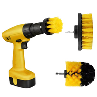 Kit de brosses de nettoyage pour perceuse, 3 pièces, outil de nettoyage pour la maison, la voiture