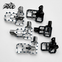 Repose-pieds en aluminium CNC de 62 mm de large, anodisés bleus, avec clous antidérapants, kit de performance pour moto tout-terrain Surron Light Bee X Ultra Bee