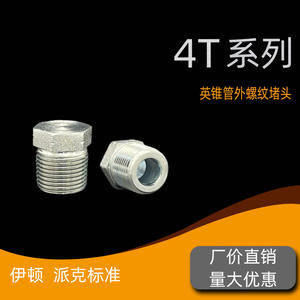 Bouchons de tuyauterie hydrauliques standard impériaux, filetage externe conique, hexagonal, BSPT 4T-SP - Product Image 5