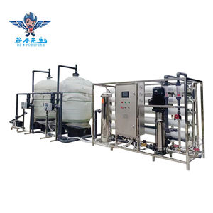 เครื่องกรองน้ำระบบ Reverse Osmosis (RO) พร้อมปั๊มแรงดัน ถังเก็บน้ำ และระบบควบคุม PLC สำหรับจ่ายน้ำดื่ม 1000 ลิตร/ชั่วโมง รุ่น 50500 - Product Image 1