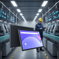 Nueva Pantalla Táctil Capacitiva Abierta Industrial de Alto Brillo de 10.1/15.6 Pulgadas, Pantalla LCD Todo en Uno, IP65, Android, RoHS, 1920X1080