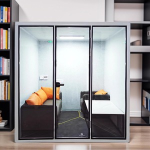 Cabina de teléfono Modular de aluminio insonorizada para negociación de oficina Pod para oficina en casa Centro comercial Centro de salud - Product Image 3