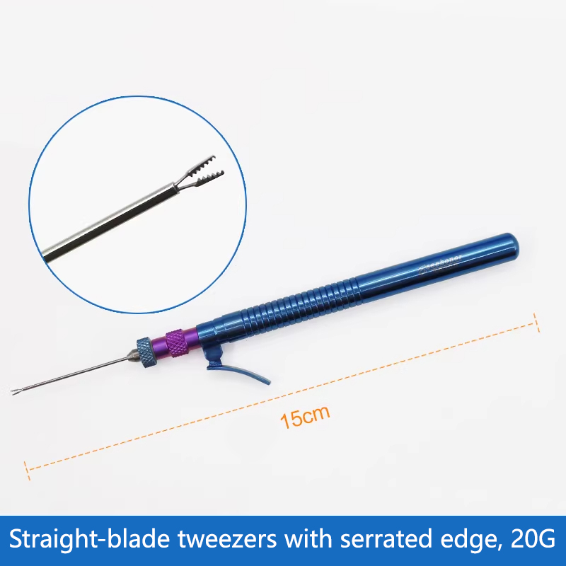 Pinza a membrana dritta T022D con dentellature 20G