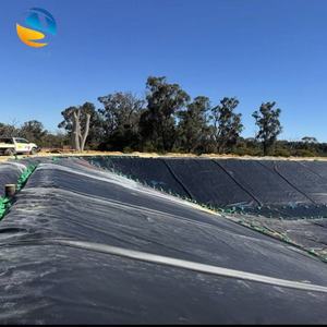 Géomembrane HDPE anti-UV pour revêtement de bassins d'<span class=keywords><strong>eau</strong></span> saumâtre et d'<span class=keywords><strong>eau</strong></span> salée dans l'aquaculture côtière, les fermes piscicoles et les applications de barrages - Product Image 3