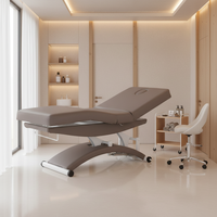 Nouveau moderne de luxe multifonction Salon de beauté Spa électrique 3 moteurs traitement des cils du visage cosmétique canapé lit Table de Massage