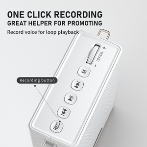 Xách Tay sạc mini bằng giọng nói khuếch đại với có dây <span class=keywords><strong>Microphone</strong></span> Tai nghe và dây thắt lưng hỗ trợ MP3 CE FCC ROHS chứng chỉ - Product Image 3