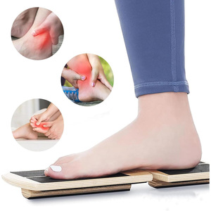 Tabla de Equilibrio de Madera con una Sola Pata, Material de Roble Antideslizante, para Ejercicio, Rehabilitación y Estiramiento - Product Image 5