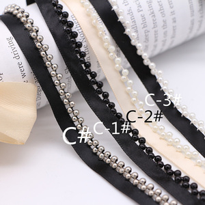Deepeel AP563 1/1.2cm accessori decorativi per cucire nastro di perline fatti a mano - Product Image 4