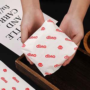 Custom Logo Baguette Greaseproof <b>Paper</b> Disposable Food-Grade PE Coated Greaseproof Wrapping <b>Paper</b> <b>for</b> Bagels Bread Bugers - Product Image 2