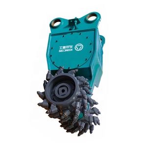 Twin Drum <b>Cutter</b> Double-head Milling Machine, <b>Mounted</b> on an Excavator - Product Image 1