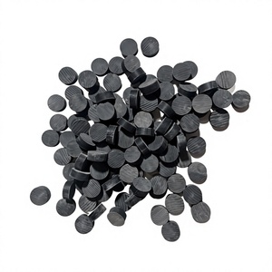 Boutons en corne noire naturelle à 4 trous, dos plat, écologiques, forme carrée, perles décoratives, fournisseur en gros B.S International - Product Image 2