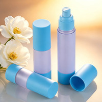 Conteneur sans air en plastique AS de haute qualité, capacité de 50 ml, flacon vide avec pompe pour lotion, flacon pompe pour crème pour les yeux