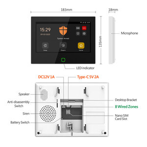 Nuevo Sistema <span class=keywords><strong>de</strong></span> Alarma Doméstica Inteligente Tuya WiFi 4G GSM con Pantalla a Color <span class=keywords><strong>de</strong></span> 7 Pulgadas y Audio Bidireccional para Seguridad del Hogar PST-H700-4G (2026) - Product Image 6