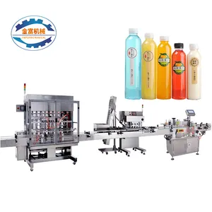 Hot sale Water honey bottle beverage glass bottles filling machines and capping machine for sale