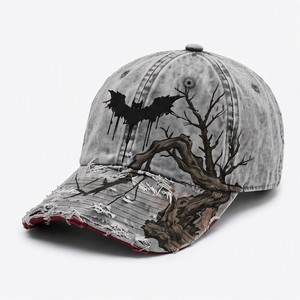 T&L Wholesale Custom Logo Embroidered 6-Panel Adjustable Sporty Soft Vintage Washed Cotton Denim Baseball <b>Cap</b> for Men <b>Women</b> - Product Image 1