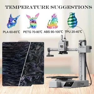 Bambulab 2025 Nouveau produit 257x257mm Plaque de construction en tôle d'acier à ressort Compatible avec l'imprimante 3D H1H <span class=keywords><strong>PEY</strong></span> Feuille A1 X1C P1S - Product Image 6