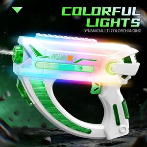 Pistolet à eau électrique automatique en plastique, jouet dynamique et coloré pour enfants, motif ananas, effet aurore polaire - Product Image 2
