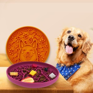 BPA Free Pets Bowl <b>Feeder</b> With Suction Bowl Silicone Pet Mat Slow <b>Feeder</b> Slow Feeding Dog Bowls - Product Image 1