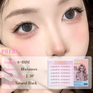 Nueva <span class=keywords><strong>Serie</strong></span> 6, Pestañas Inferiores Autoadhesivas Negras <span class=keywords><strong>de</strong></span> 6 Filas, Sin Necesidad <span class=keywords><strong>de</strong></span> Pegamento, Estilo Natural Largo <span class=keywords><strong>de</strong></span> 6-8 mm, Marca Privada del Proveedor, Pestañas Pre-encoladas - Product Image 3