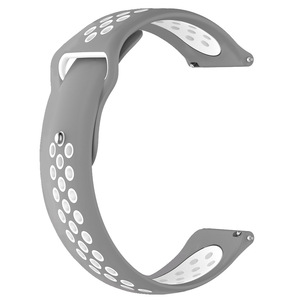 <span class=keywords><strong>Bracelet</strong></span> de montre double couleur 20 22mm pour Samsung pour Galaxy Active 2 Garmin <span class=keywords><strong>Vivoactive</strong></span> <span class=keywords><strong>3</strong></span> 4 <span class=keywords><strong>Bracelet</strong></span> de poignet en caoutchouc durable - Product Image 4