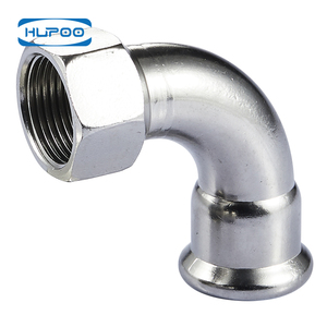 Hupoo <span class=keywords><strong>HP203</strong></span> SS304/SS316 Codo de 90° Forjado y Pulido, Duradero, Accesorios de Tubería para Soldadura a Tope, Sin Costura, 1.6Mpa para Suministro de Químicos/Gas/Agua - Product Image 1